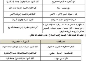 تنسيق كلية فنون جميلة
