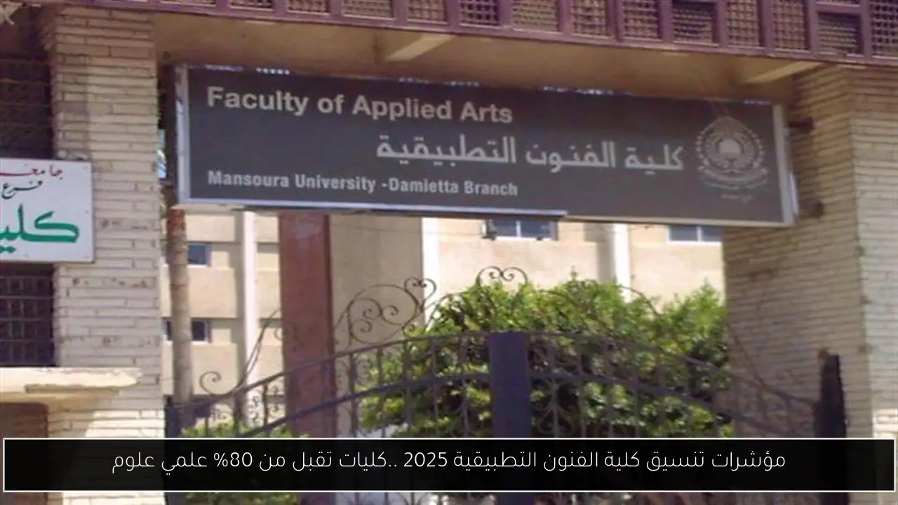 تنسيق كلية الفنون التطبيقية 2025
