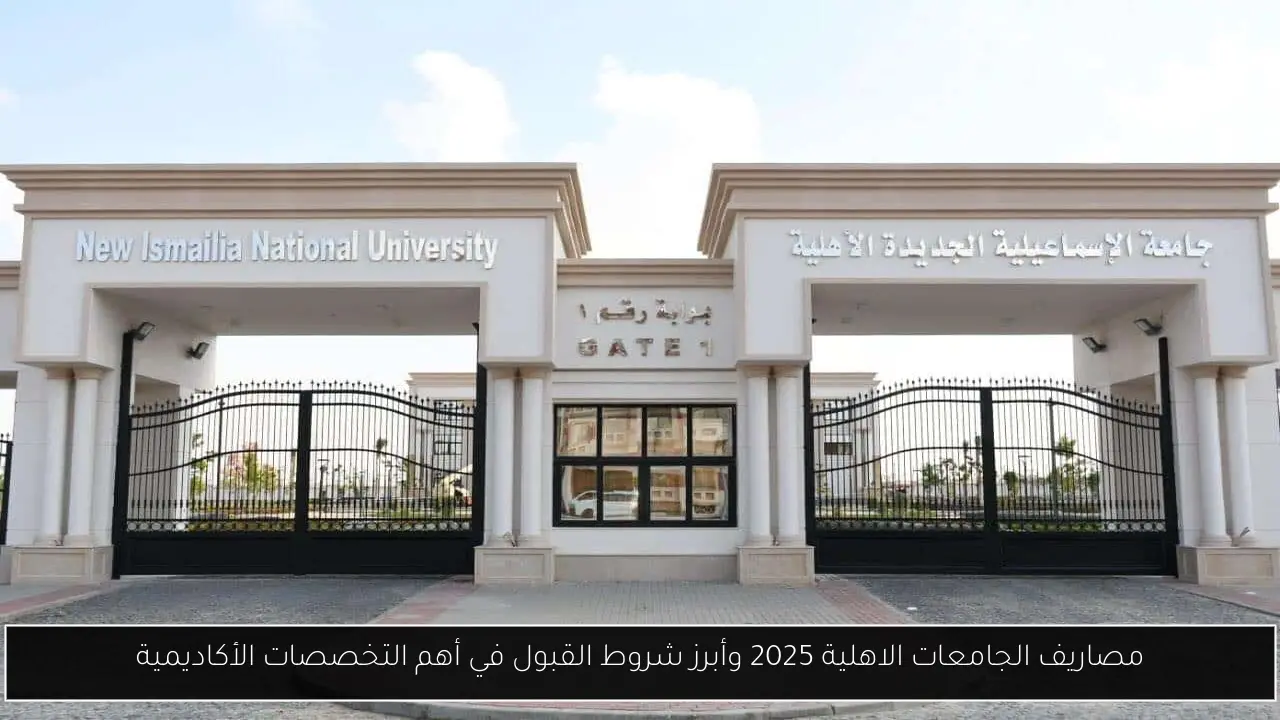 مصاريف الجامعات الاهلية 2025