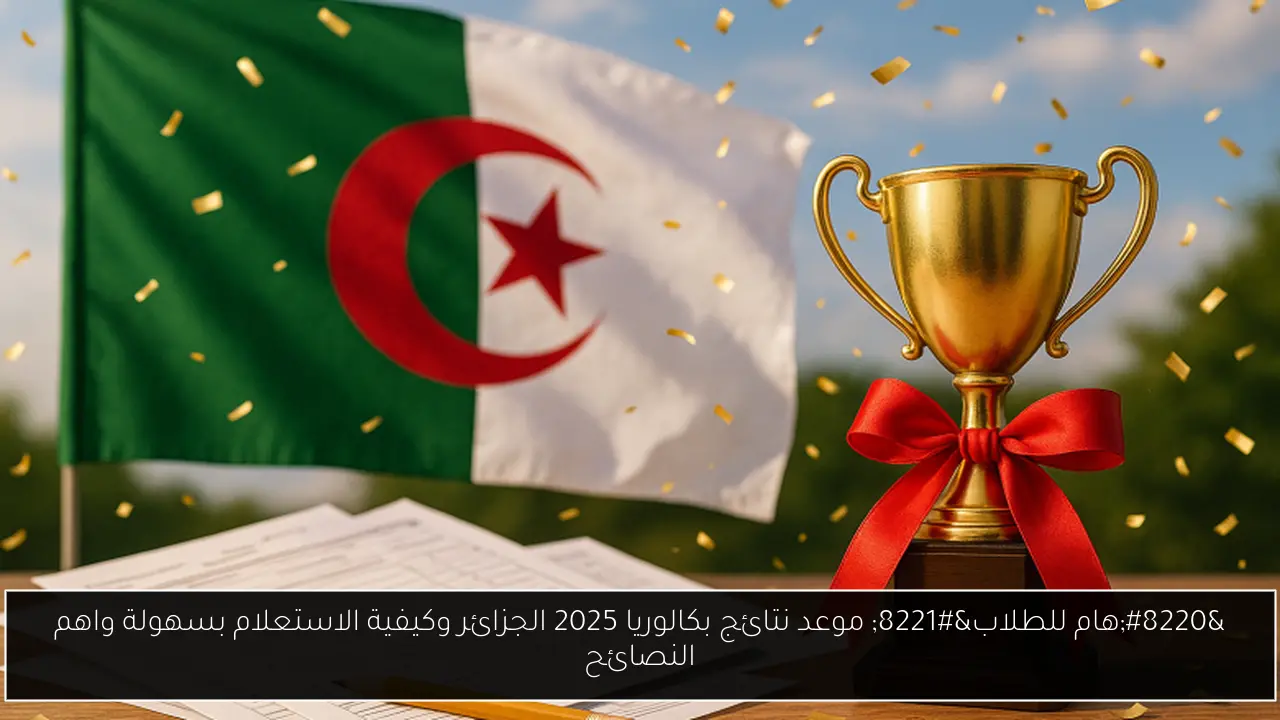 موعد نتائج بكالوريا 2025 الجزائر