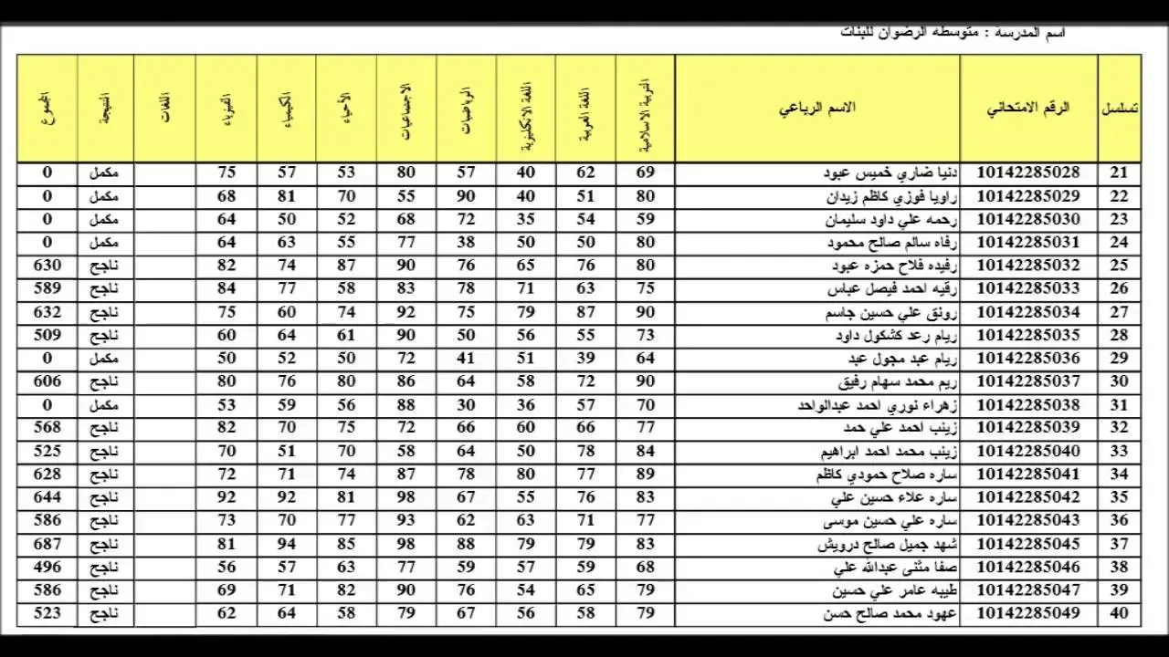 نتائج السادس الاعدادي 2025 دور اول