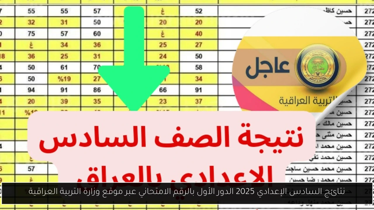 نتائج السادس الاعدادي 2025 الدور الأول