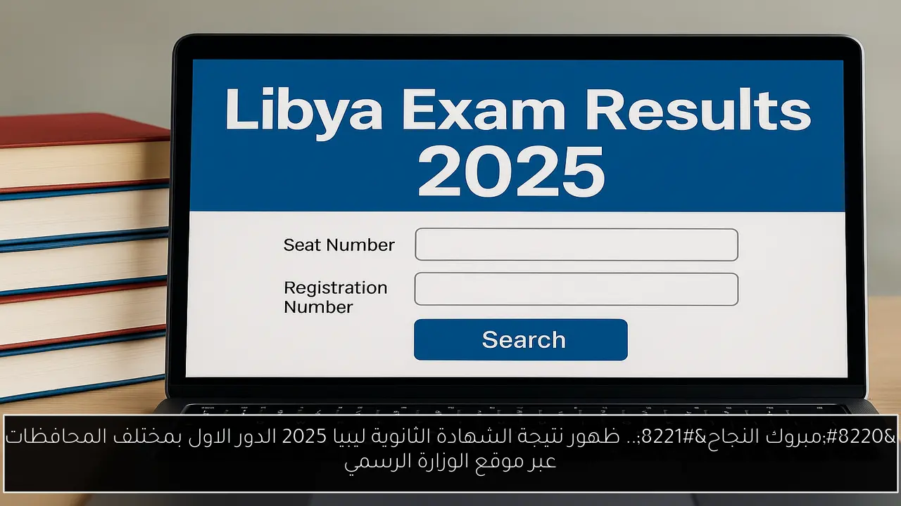 ظهور نتيجة الشهادة الثانوية ليبيا