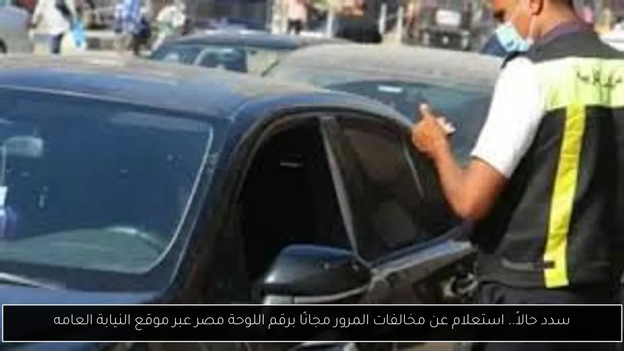استعلام عن مخالفات المرور مجانًا برقم اللوحة مصر