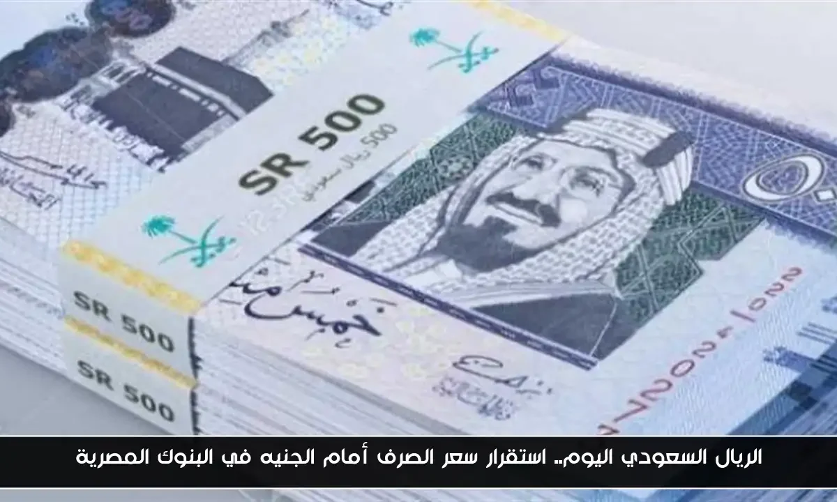 الريال السعودي اليوم.. استقرار سعر الصرف أمام الجنيه في البنوك المصرية