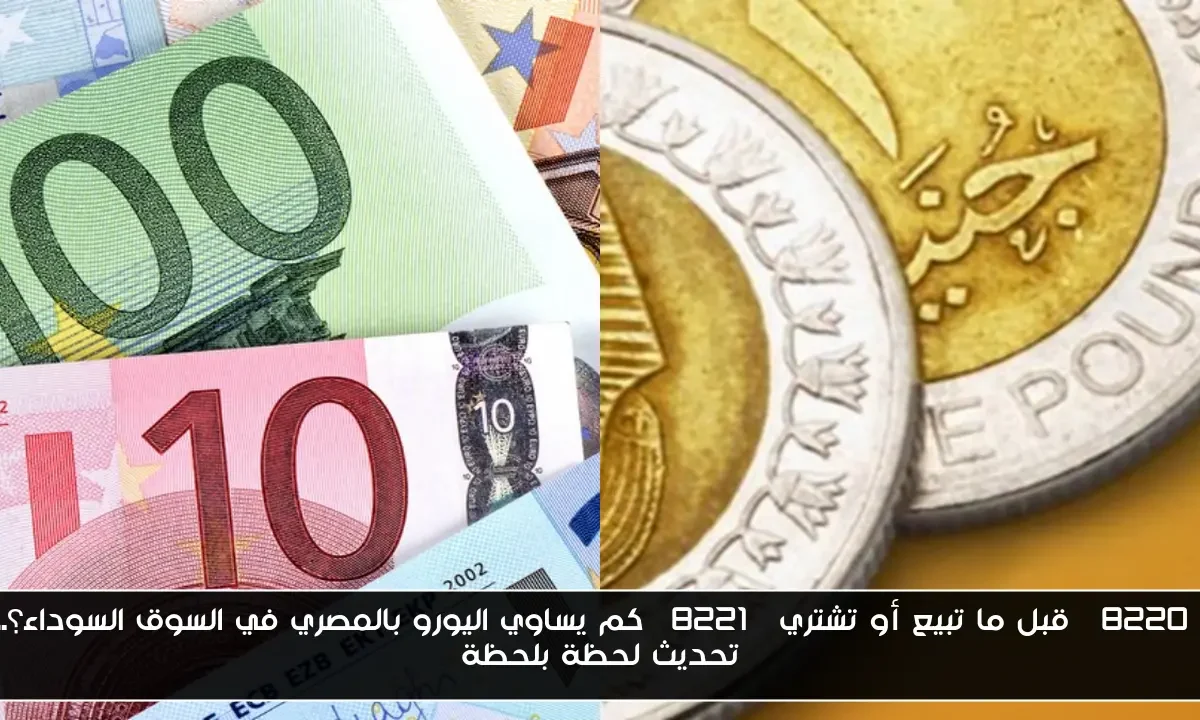 “قبل ما تبيع أو تشتري” كم يساوي اليورو بالمصري في السوق السوداء؟.. تحديث لحظة بلحظة