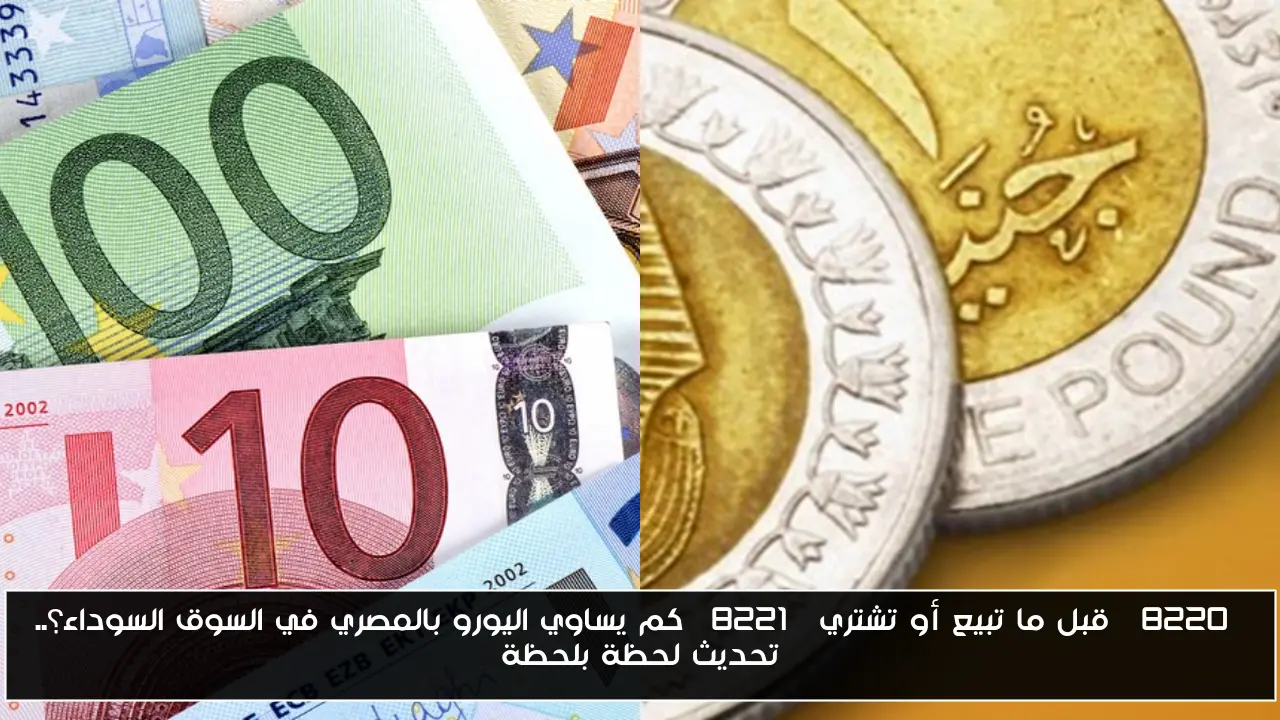 “قبل ما تبيع أو تشتري” كم يساوي اليورو بالمصري في السوق السوداء؟.. تحديث لحظة بلحظة