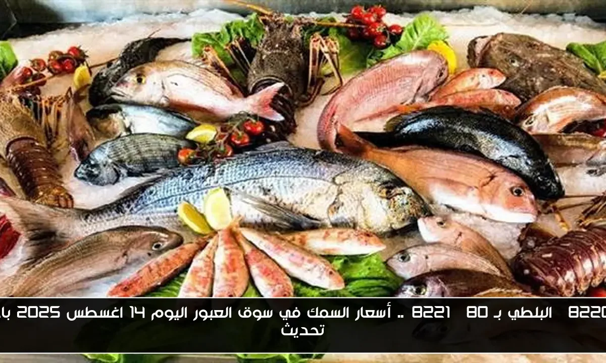 “البلطي بـ 80”.. أسعار السمك في سوق العبور اليوم 14 اغسطس 2025 باخر تحديث