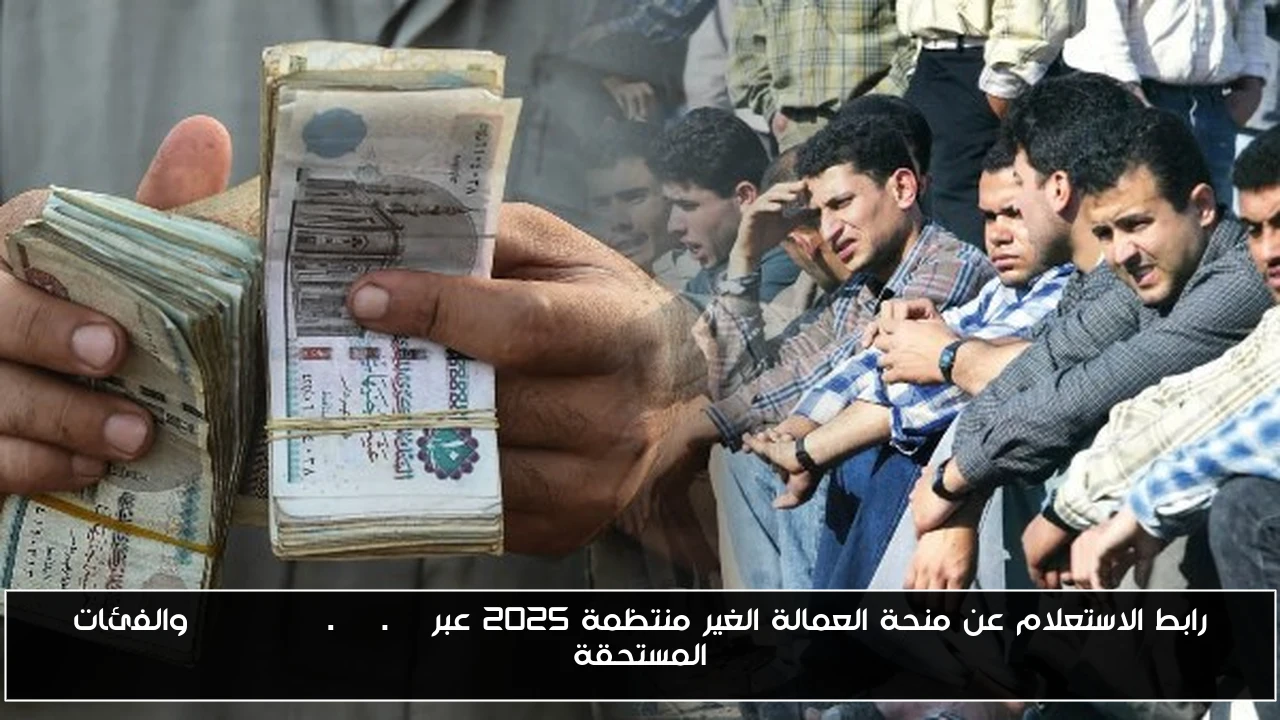 رابط الاستعلام عن منحة العمالة الغير منتظمة 2025 عبر manpower.gov.eg والفئات المستحقة