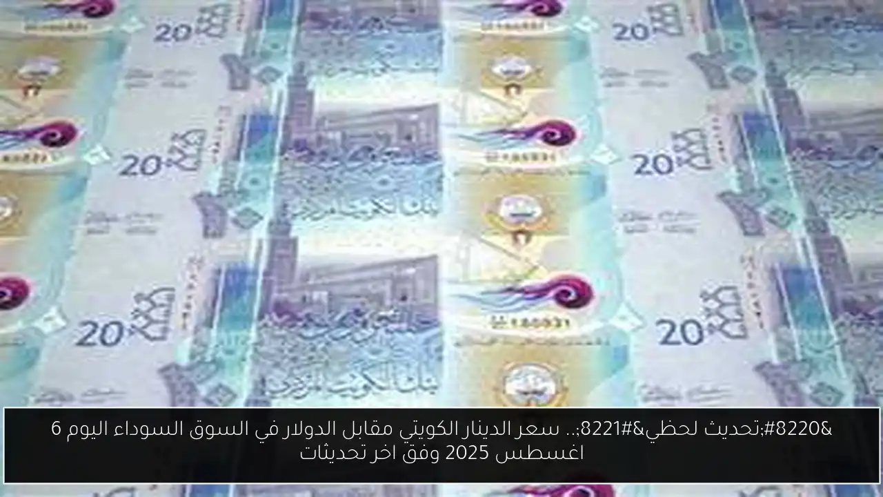 سعر الدينار الكويتي مقابل الدولار