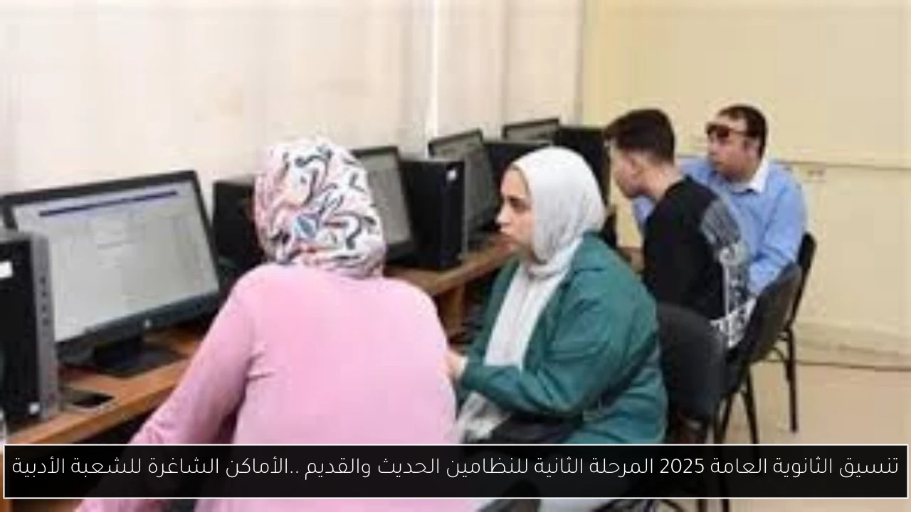تنسيق الثانوية العامة 2025 المرحلة الثانية