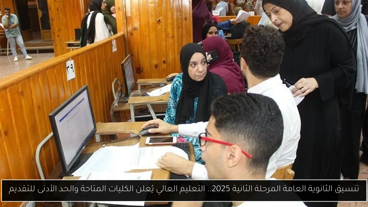 المرحلة الثانية لتنسيق الثانوية العامة 2025