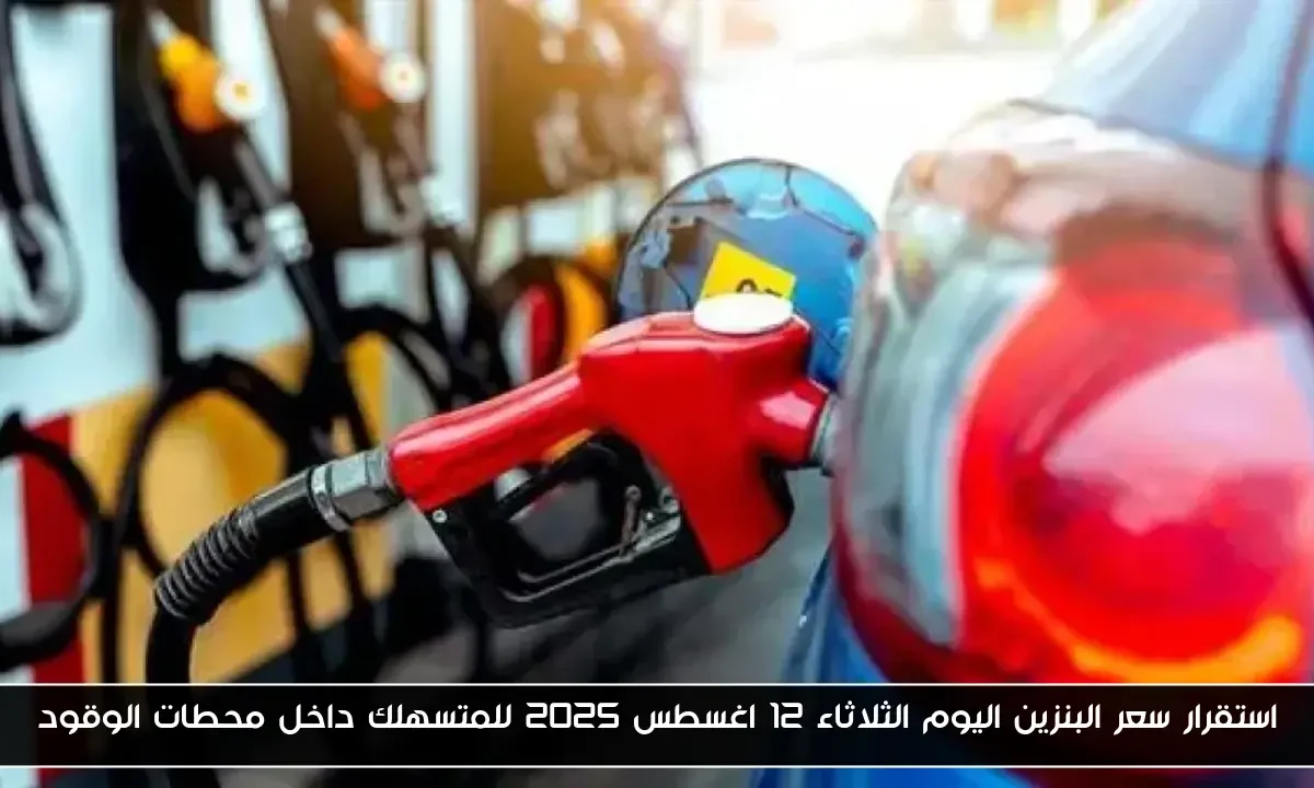 استقرار سعر البنزين اليوم الثلاثاء 12 اغسطس 2025 للمتسهلك داخل محطات الوقود
