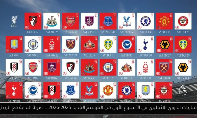 مباريات الدوري الانجليزي