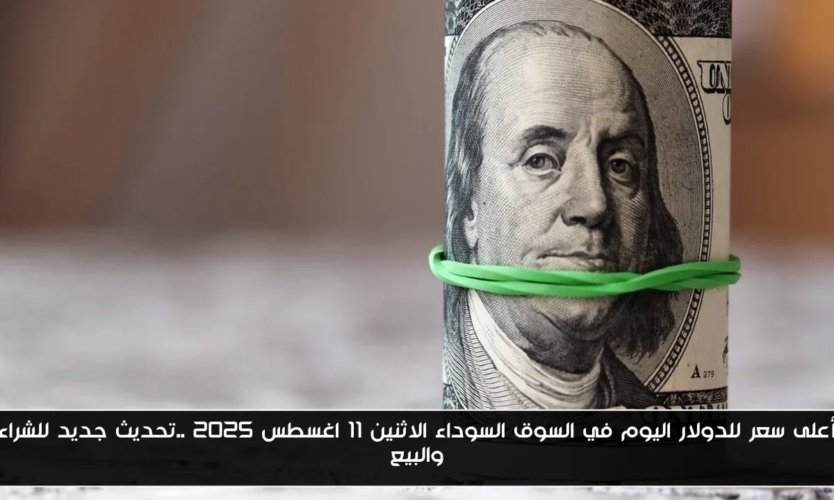 أعلى سعر للدولار اليوم في السوق السوداء الاثنين 11 اغسطس 2025 ..تحديث جديد للشراء والبيع