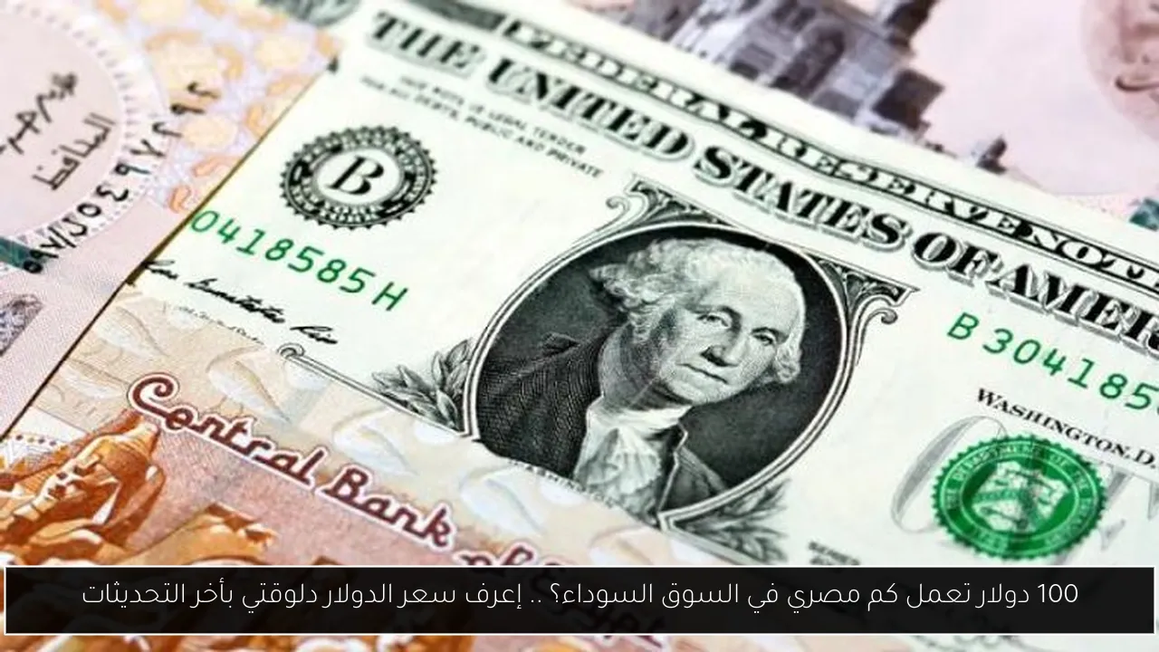 100 دولار تعمل كم مصري في السوق السوداء؟