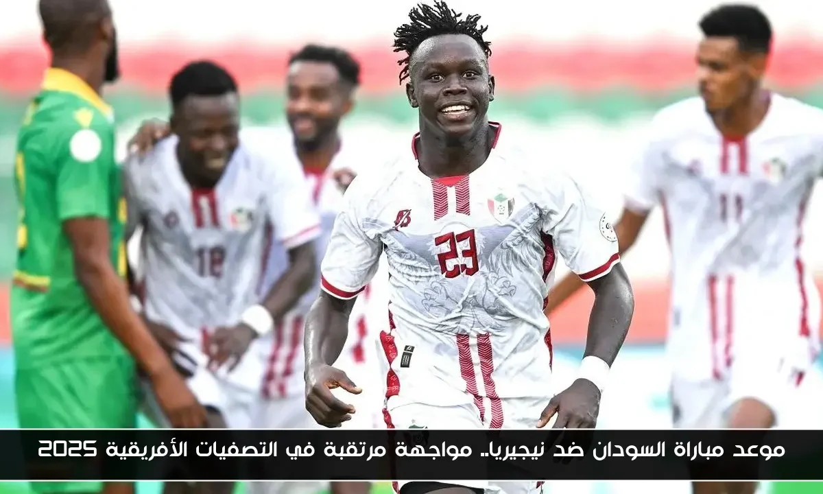 موعد مباراة السودان ضد نيجيريا.. مواجهة مرتقبة في التصفيات الأفريقية 2025