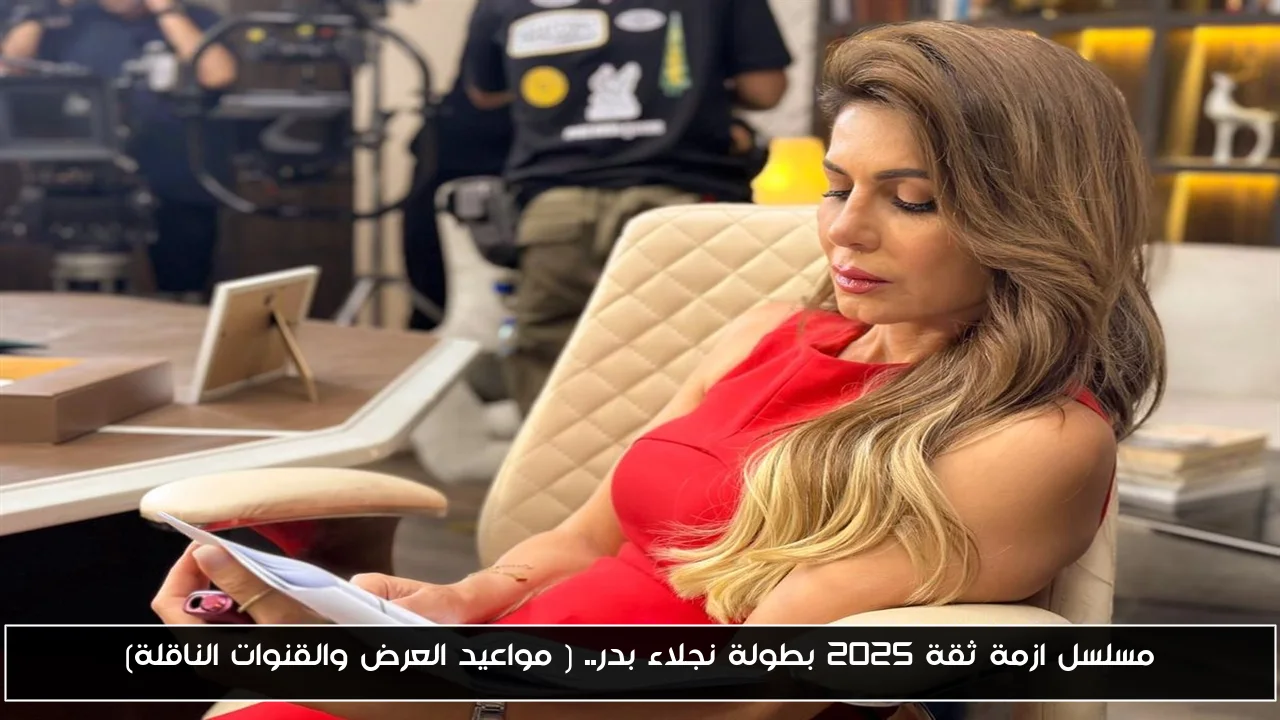 مسلسل ازمة ثقة 2025 بطولة نجلاء بدر.. ( مواعيد العرض والقنوات الناقلة)