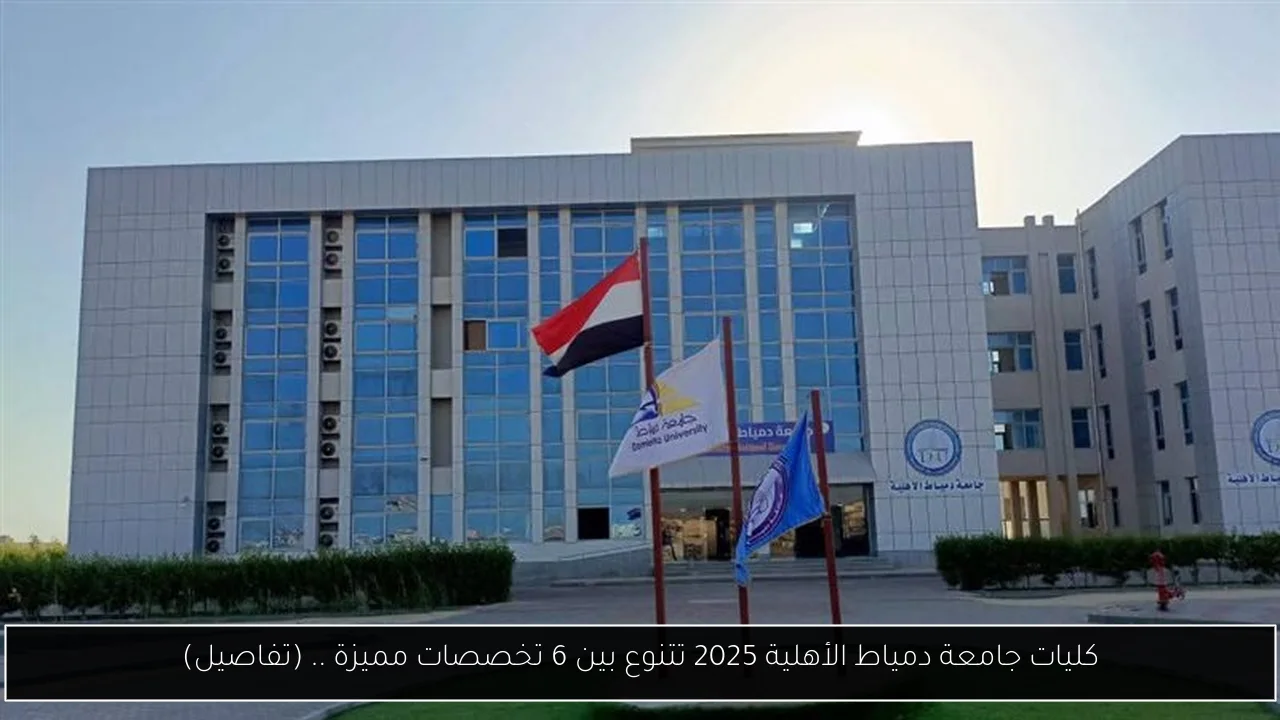 كليات جامعة دمياط الأهلية