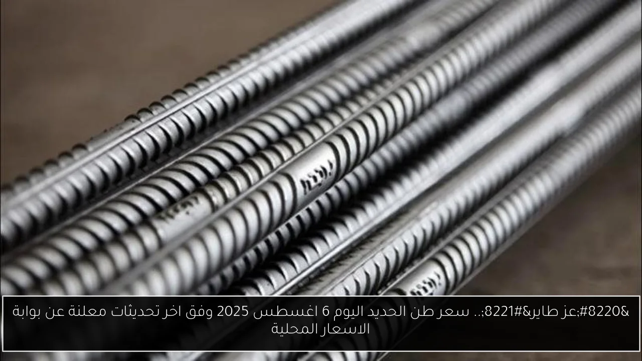سعر طن الحديد اليوم