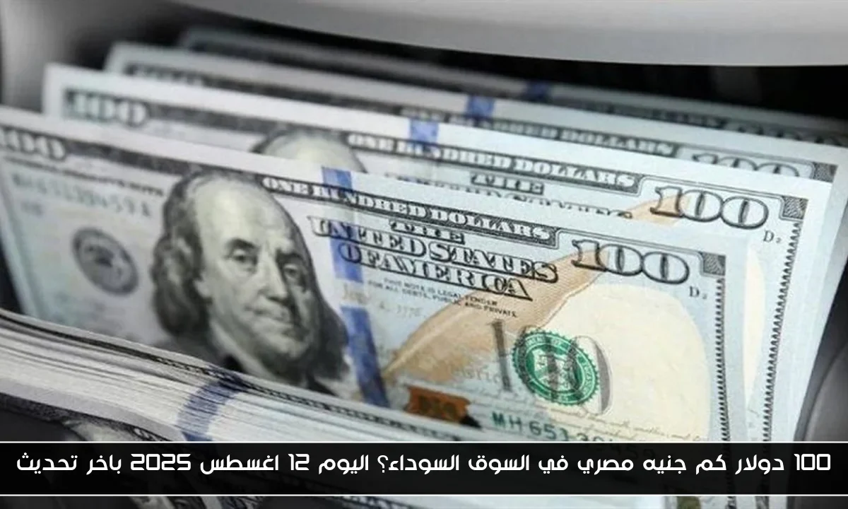100 دولار كم جنيه مصري في السوق السوداء؟ اليوم 12 اغسطس 2025 باخر تحديث