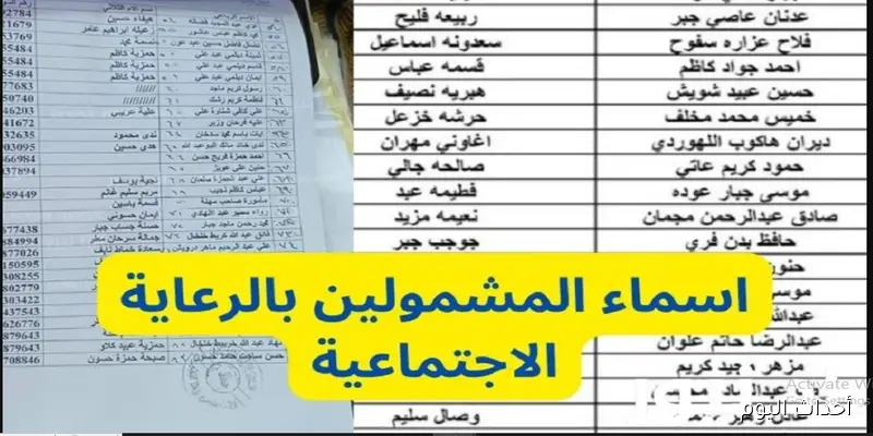 “الكشوفات كاملة”.. أسماء الرعاية الاجتماعية الوجبة الأخيرة pdf عبر منصة مظلتي الالكترونية
