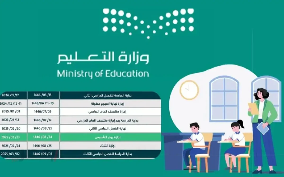 التقويم الدراسي 1447