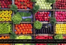 اسعار الخضروات والفاكهة اليوم