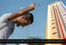 حالة الطقس اليوم