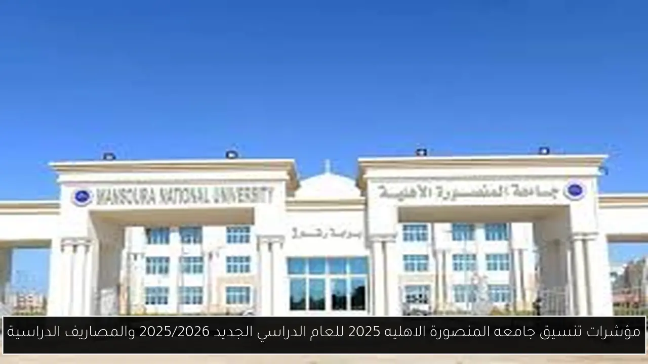 تنسيق جامعه المنصورة الاهليه 2025