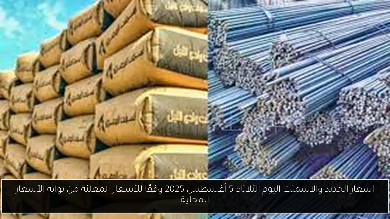 اسعار الحديد والاسمنت اليوم