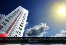حالة الطقس اليوم