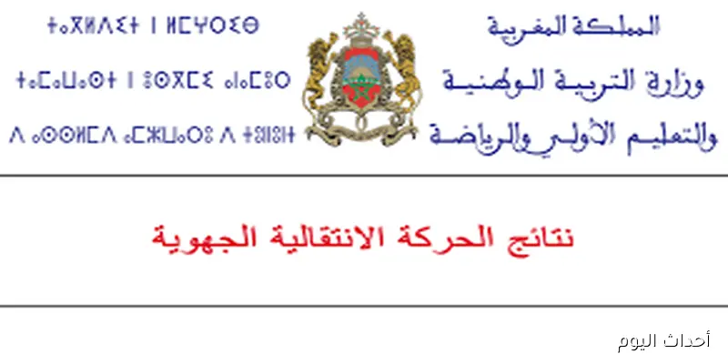 رابط الاستعلام عن نتائج الحركة الجهوية 2025 بالمغرب عبر الموقع الإلكتروني لــ haraka.men.gov.ma