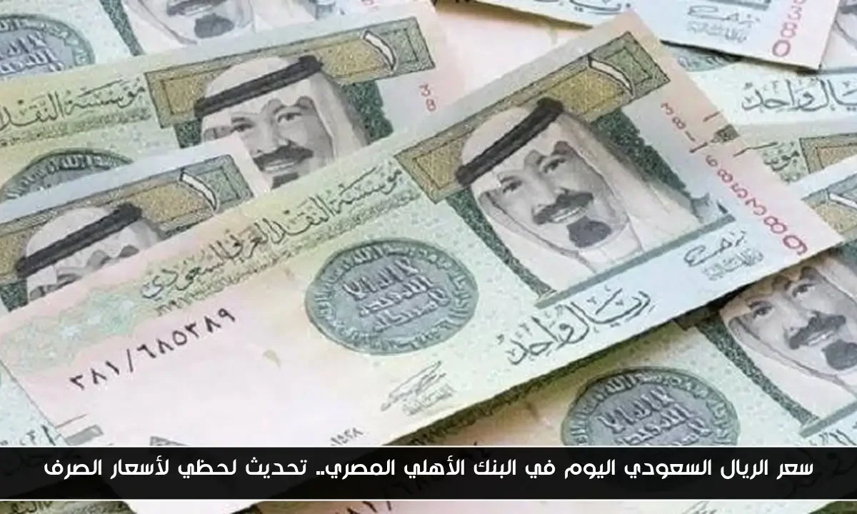 سعر الريال السعودي اليوم في البنك الأهلي المصري.. تحديث لحظي لأسعار الصرف