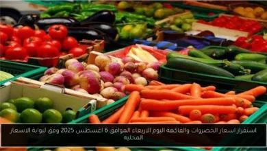 اسعار الخضروات والفاكهة اليوم