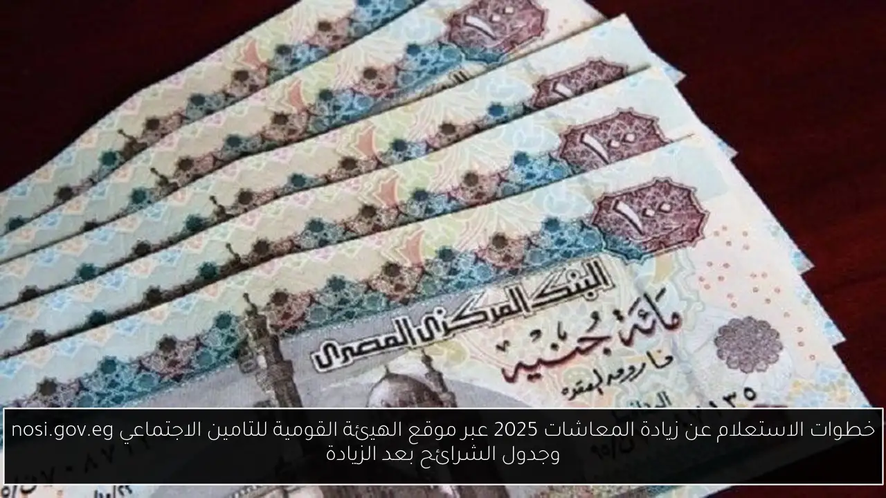 الاستعلام عن زيادة المعاشات 2025