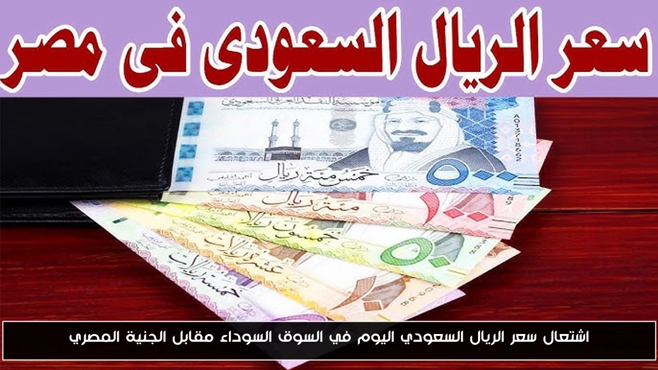اشتعال سعر الريال السعودي اليوم في السوق السوداء مقابل الجنية المصري