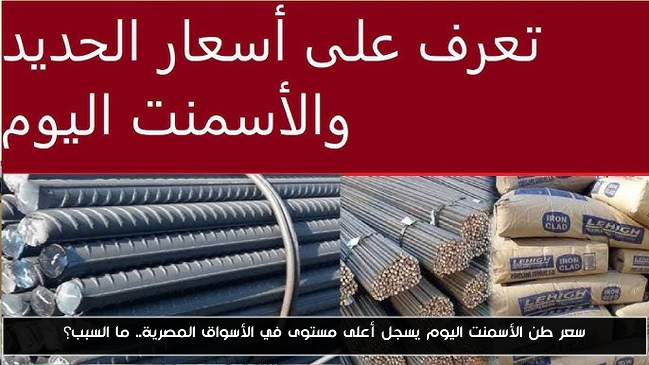 سعر طن الأسمنت اليوم يسجل أعلى مستوى في الأسواق المصرية.. ما السبب؟