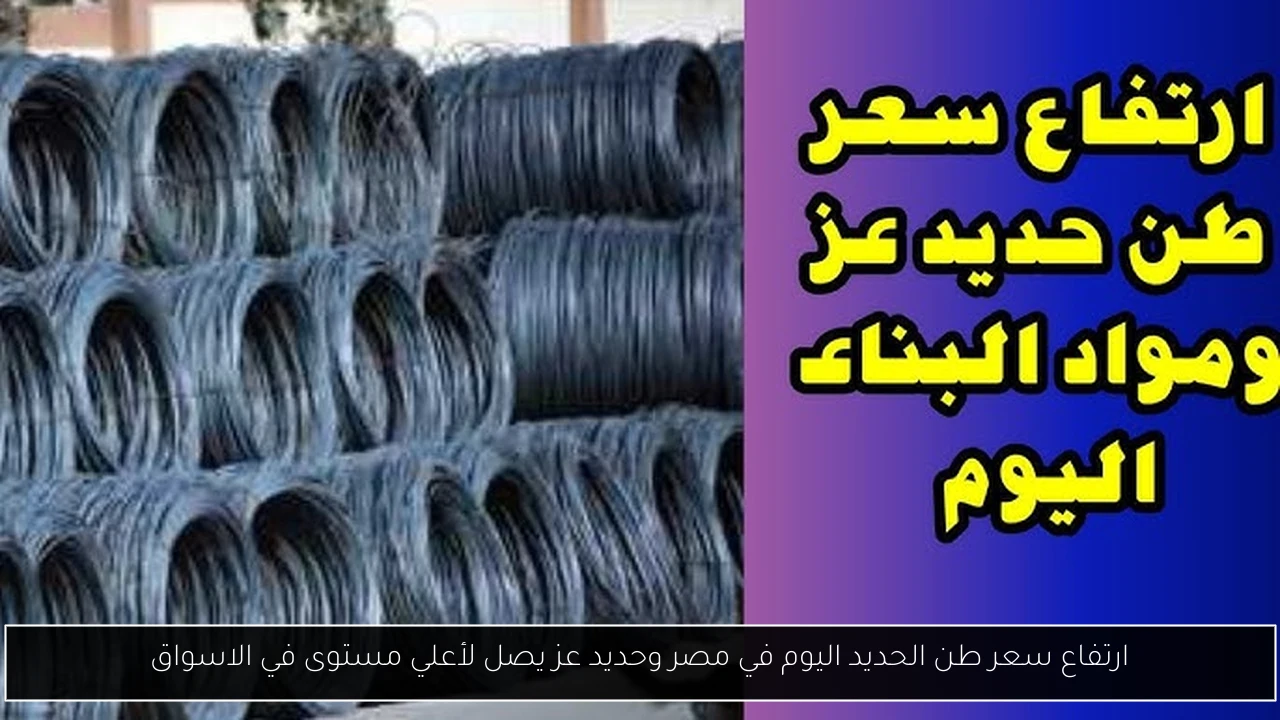 سعر طن الحديد اليوم حديد عز