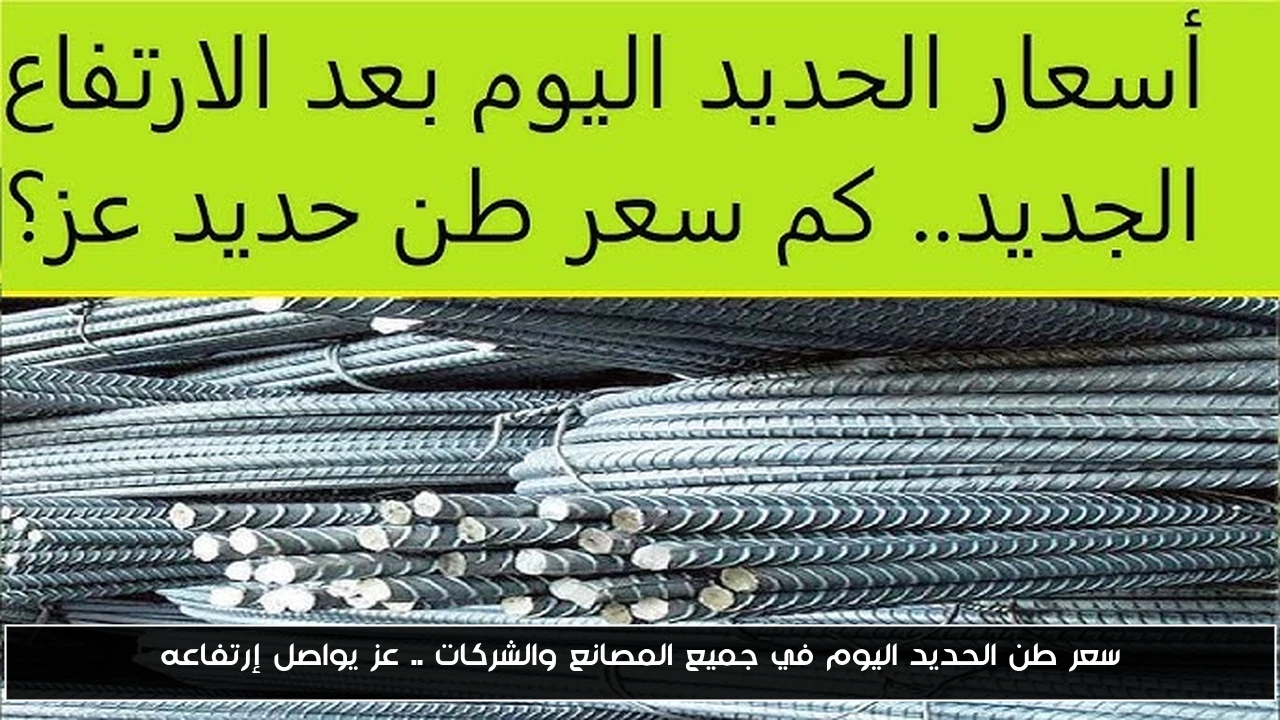 سعر طن الحديد اليوم في جميع المصانع والشركات .. عز يواصل إرتفاعه