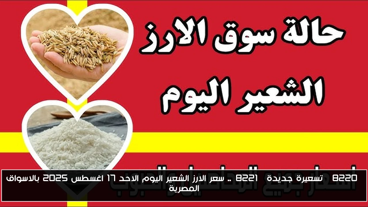 “تسعيرة جديدة”.. سعر الارز الشعير اليوم الاحد 17 اغسطس 2025 بالاسواق المصرية