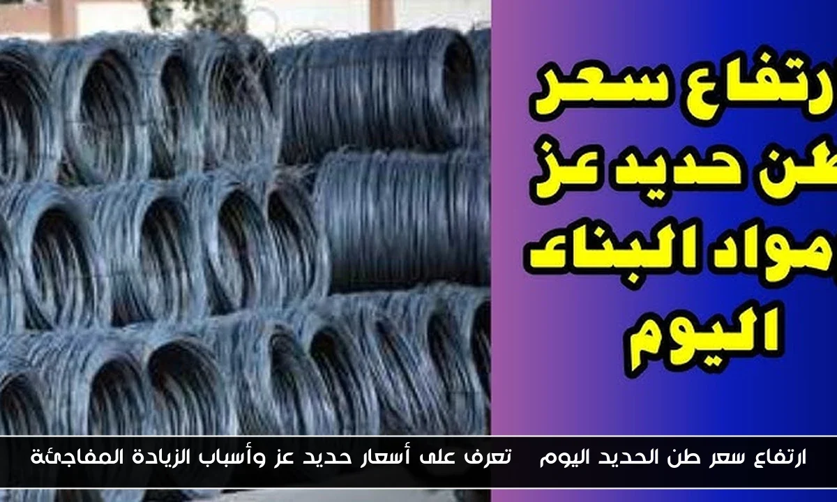 ارتفاع سعر طن الحديد اليوم | تعرف على أسعار حديد عز وأسباب الزيادة المفاجئة