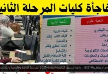 تنسيق الثانوية العامة 2025 المرحلة الثانية
