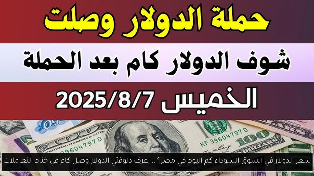 سعر الدولار في السوق السوداء كم اليوم في مصر؟