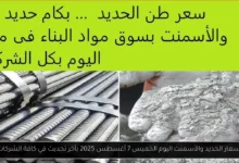 أسعار الحديد والأسمنت اليوم
