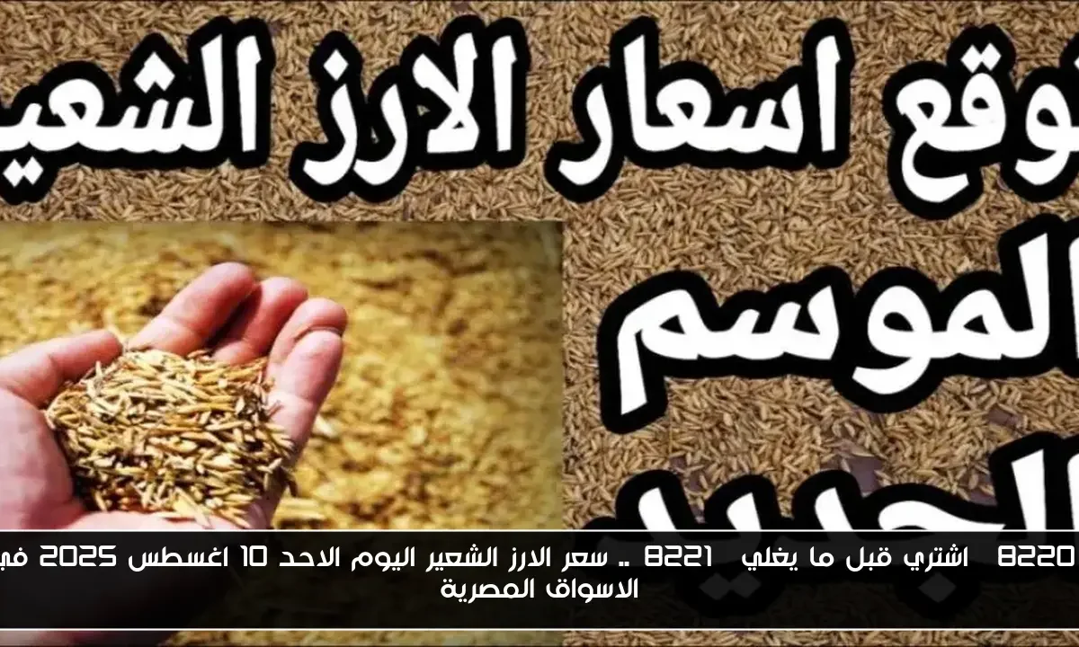 “اشتري قبل ما يغلي”.. سعر الارز الشعير اليوم الاحد 10 اغسطس 2025 في الاسواق المصرية