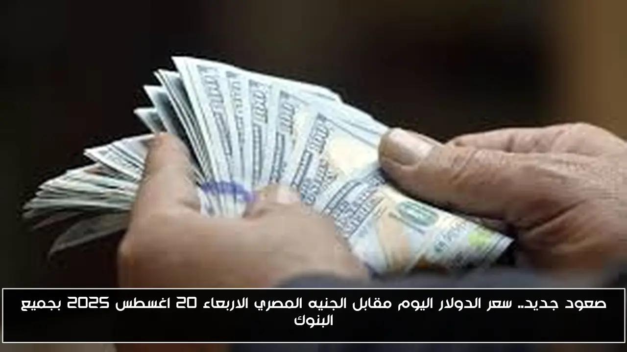 صعود جديد.. سعر الدولار اليوم مقابل الجنيه المصري الاربعاء 20 اغسطس 2025 بجميع البنوك