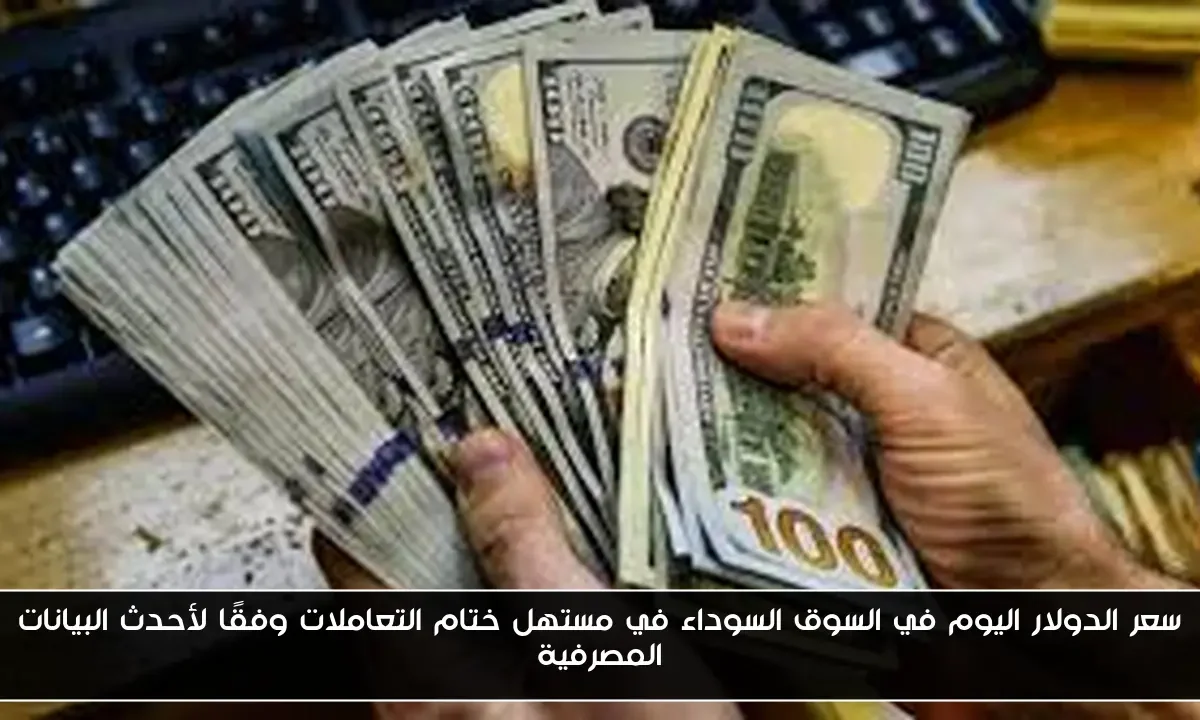 سعر الدولار اليوم في السوق السوداء في مستهل ختام التعاملات وفقًا لأحدث البيانات المصرفية