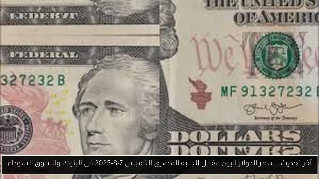 سعر الدولار اليوم مقابل الجنيه المصري