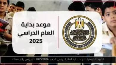موعد بداية العام الدراسي الجديد